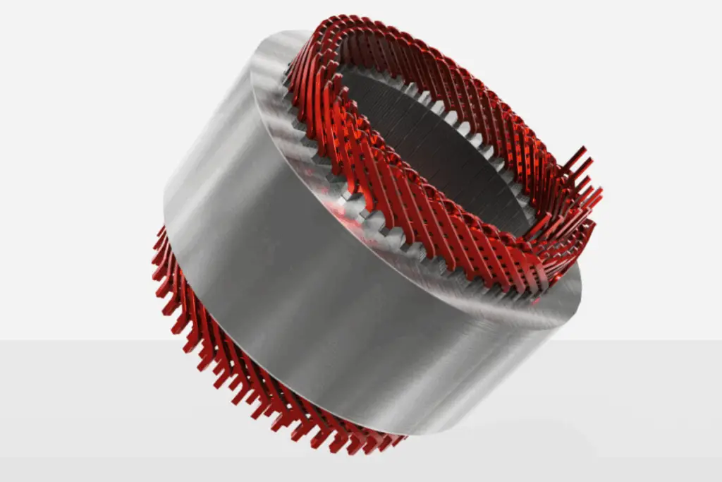 平角線ステーター(flat wire stator)